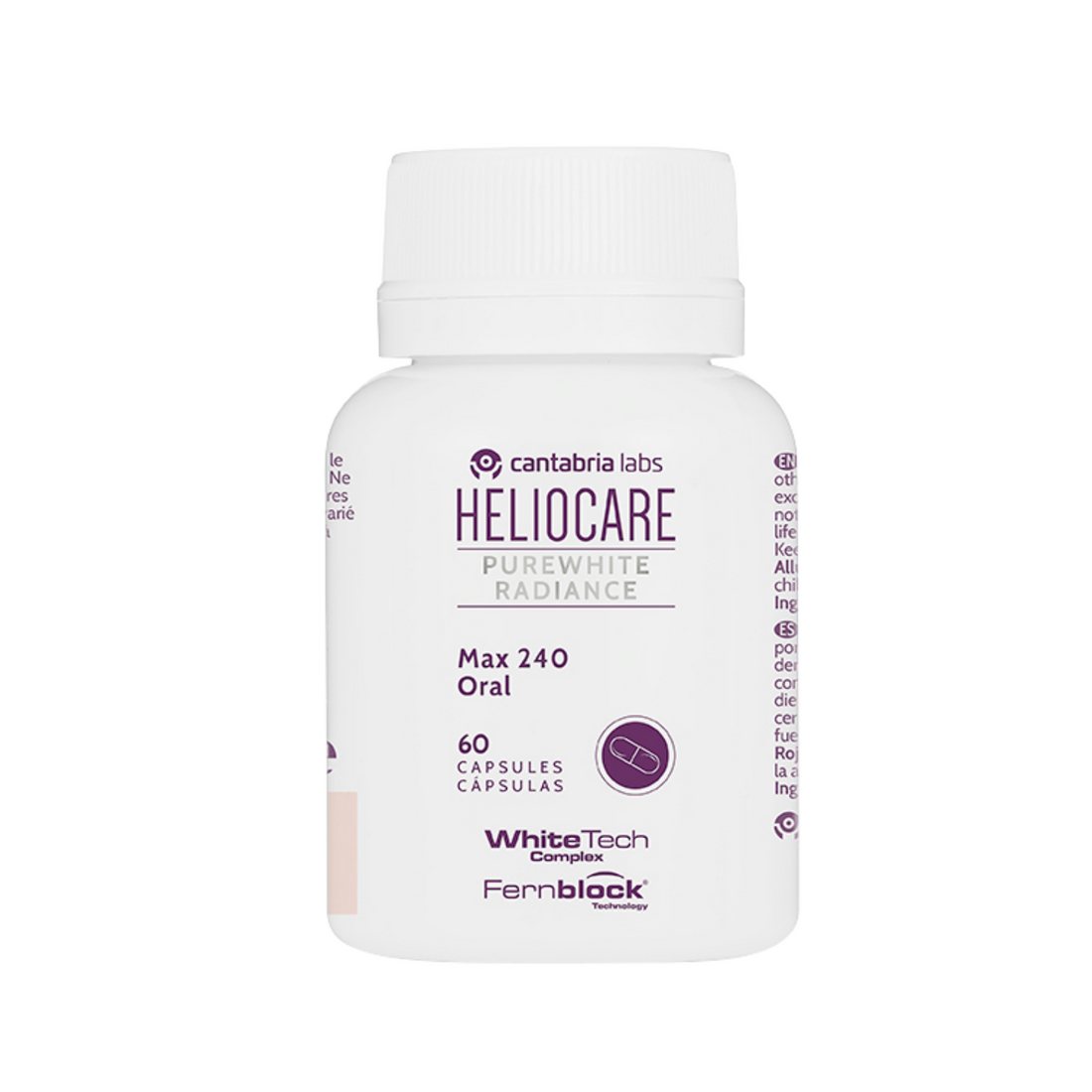 Cantabria Heliocare Pure White Radiance Max 240mg 60 Cap كبسولات لتفتيح البشرة
