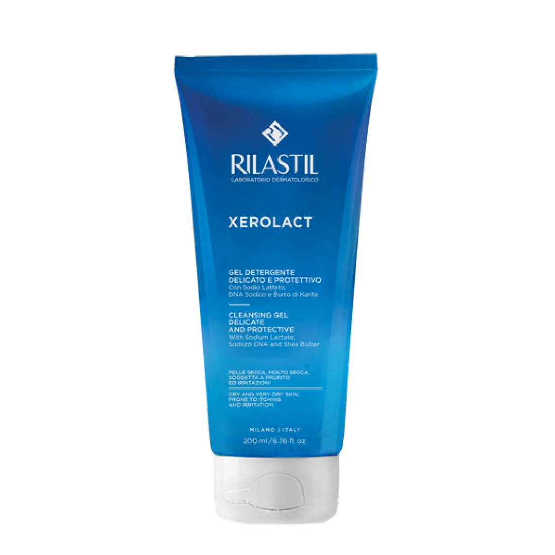 Rilastil Xerolact Cleansing Gel 200ml غسول جل للبشرة الجافة