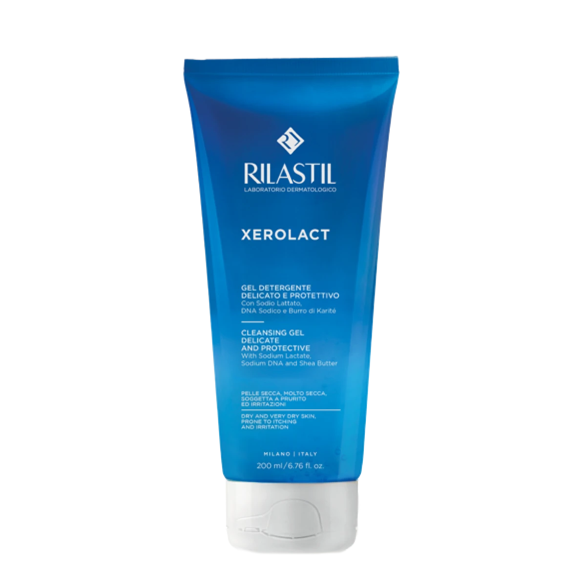 Rilastil Xerolact Cleansing Gel 200ml غسول جل للبشرة الجافة