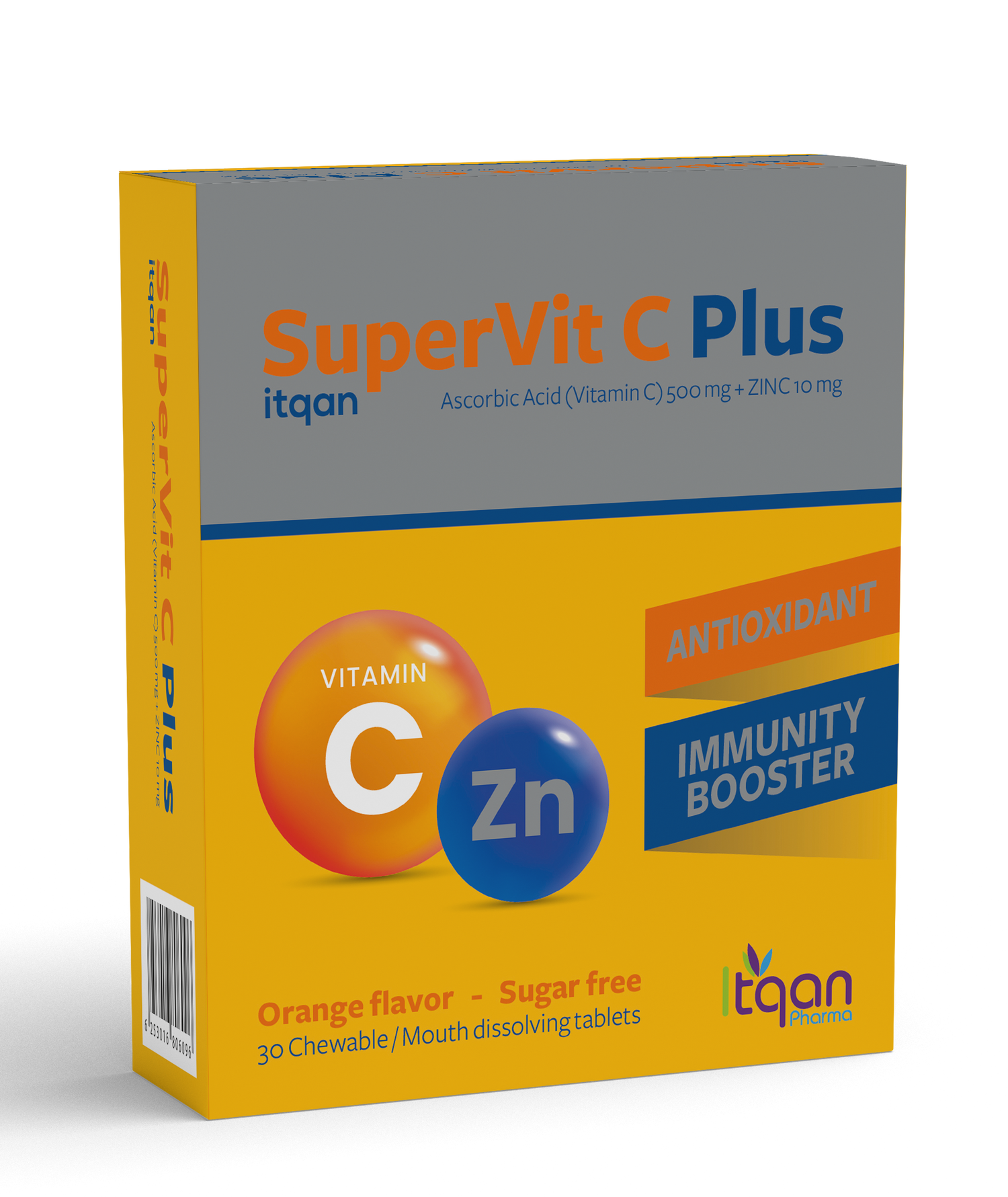 Itqan Super Vit C Plus 500mg 100 Chew Tab مكمل غذائي لتعزيز المناعة