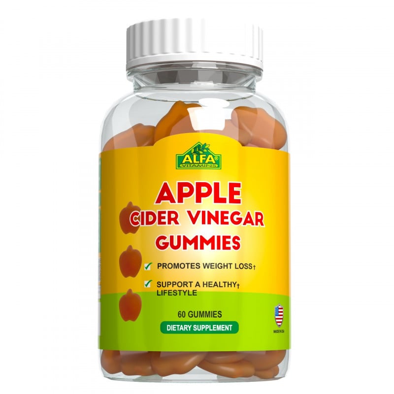 Alfa Apple Cider Vinegar 60 Gummies حبوب خل التفاح