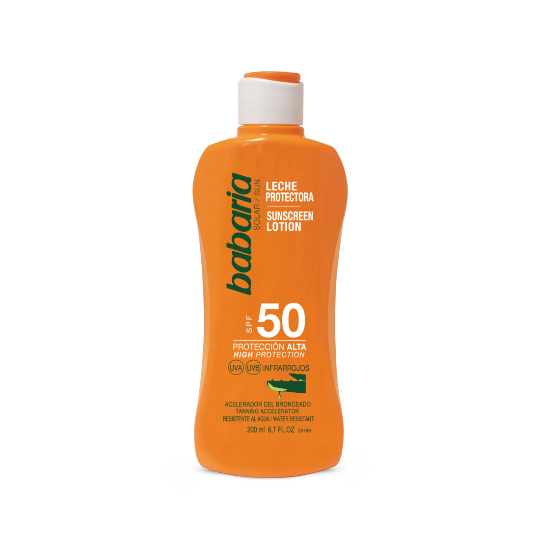 Babaria Spf50 Body Lotion 200ml لوشن الجسم الواقي من الشمس