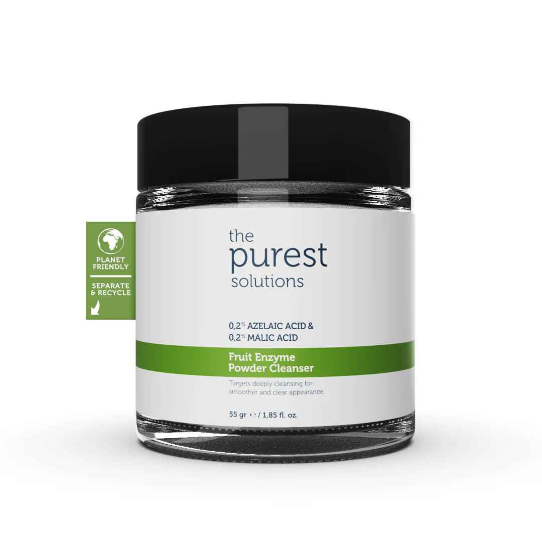 The Purest Solutions Fruit Enzyme Powder Cleanser (0.2% Azelaic Acid & 0.2% Malic Acid) 55gm غسول مسحوق إنزيم الفاكهة