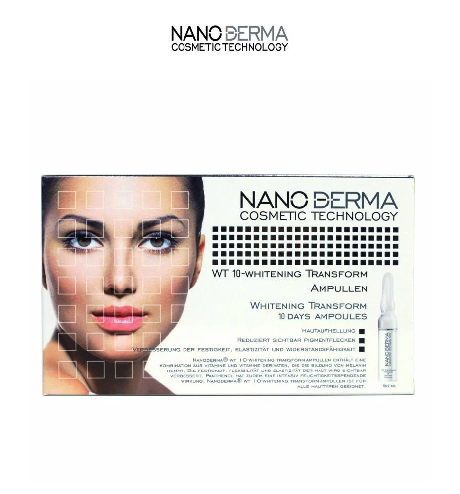 NanoDerma Whitening Transform Amp 10 Pcs أمبولات لتبييض البشرة