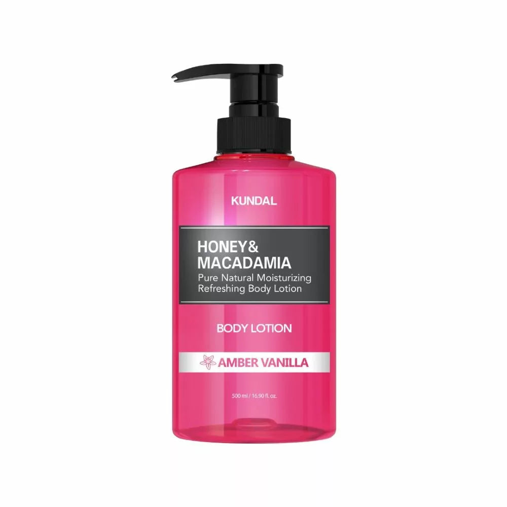 Kundal Honey & Macadamia Amber Vanilla Body Lotion 500ml لوشن للجسم برائجة الفانيلا
