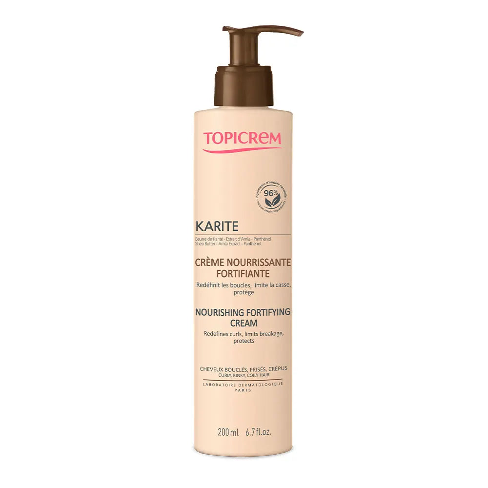Topicrem Karite Nourishing Fortifying Cream 200ml كريم مغذي ومقوي للشعر الكيرلي