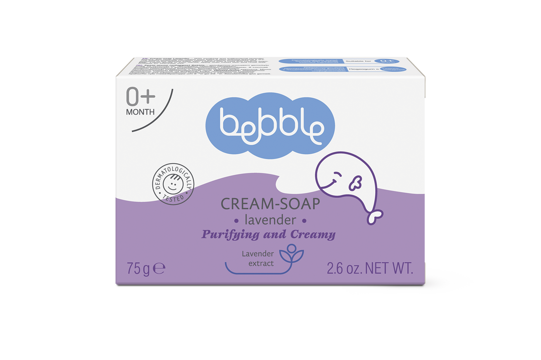 Bebble Lavender Cream Soap Bar 75 g صابونة كريمية باللافندر للأطفال