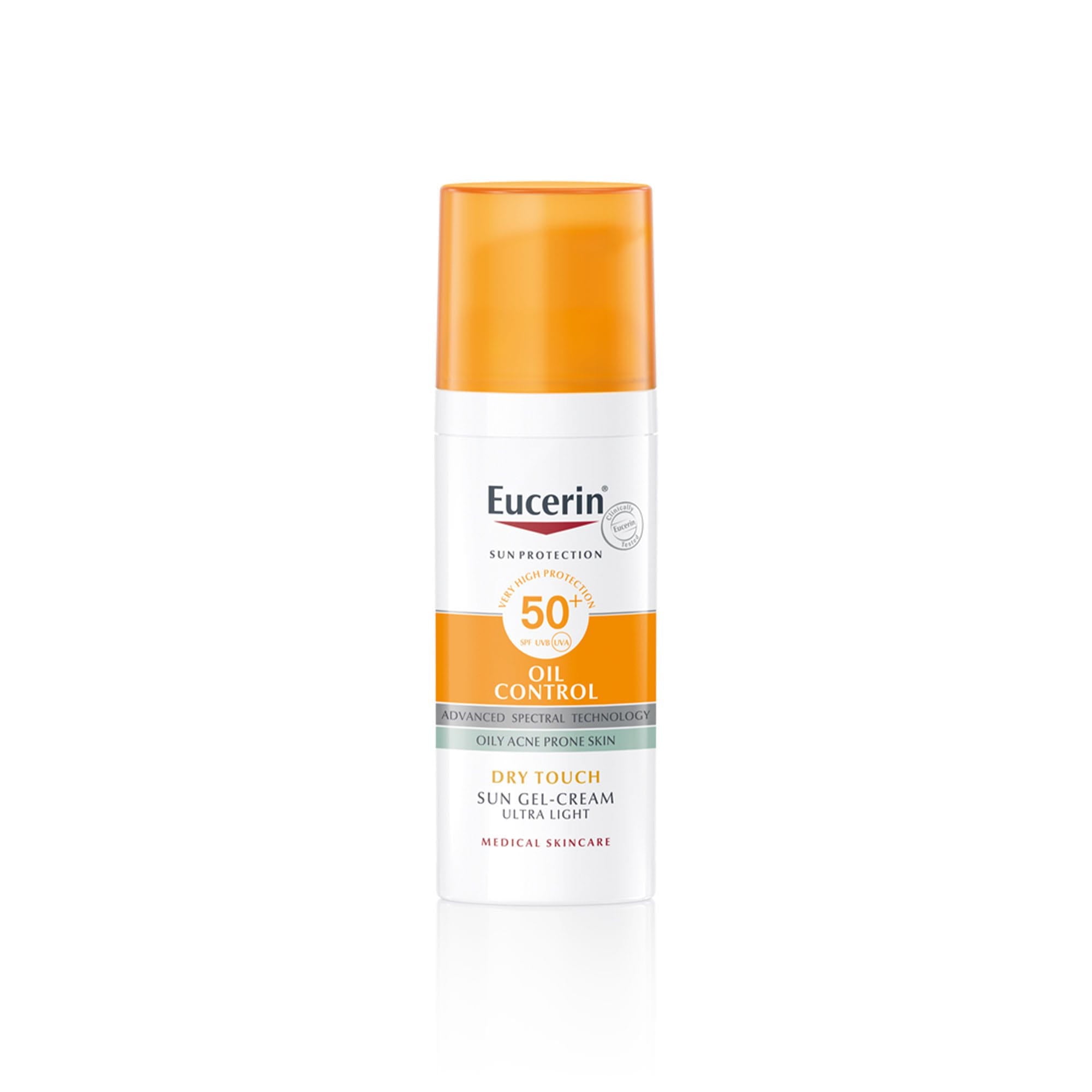 Eucerin Oil Control Dry Touch Spf50+ Gel Cream 50ml واقي شمس للبشرة الدهنية بتأثير مضاد للمعان