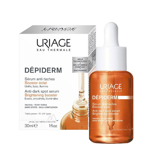 Uriage Depiderm Anti Dark Spot Brightening Booster 30ml سيروم معزز لتفتيح البقع الداكنة