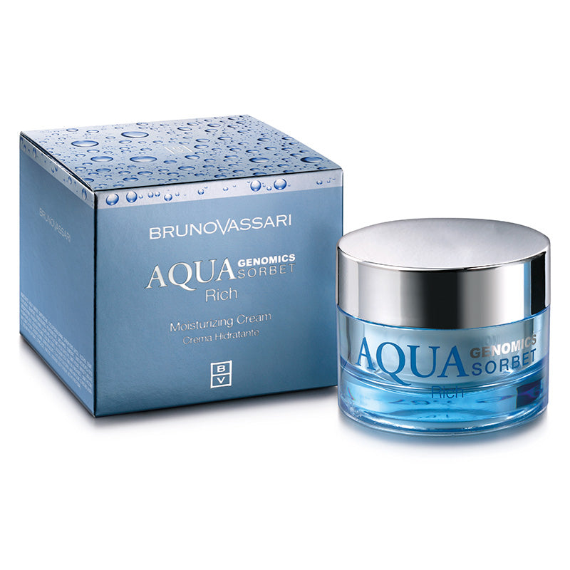 Brunovassari Aqua Genomics Sorbet Rich Cream 50ml كريم غني مرطب للبشرة العادية والجافة