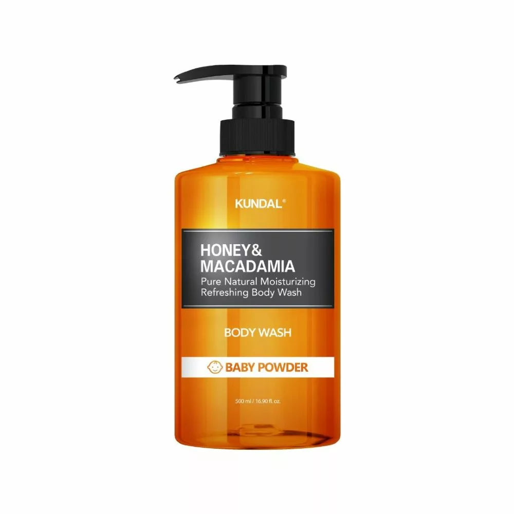 Kundal Honey & Macadamia Baby Powder Body Wash 500ml غسول للجسم برائحة بودرة الاطفال