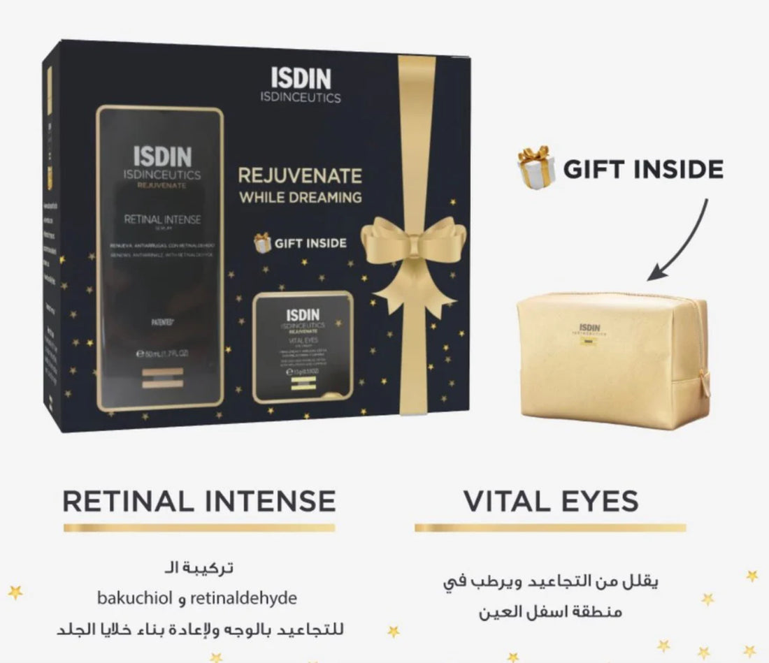 Offer Isdin Retinal Intense Serum 50ml + Vital Eye Cream 15g بكج تجديد البشرة ومحاربة التجاعيد