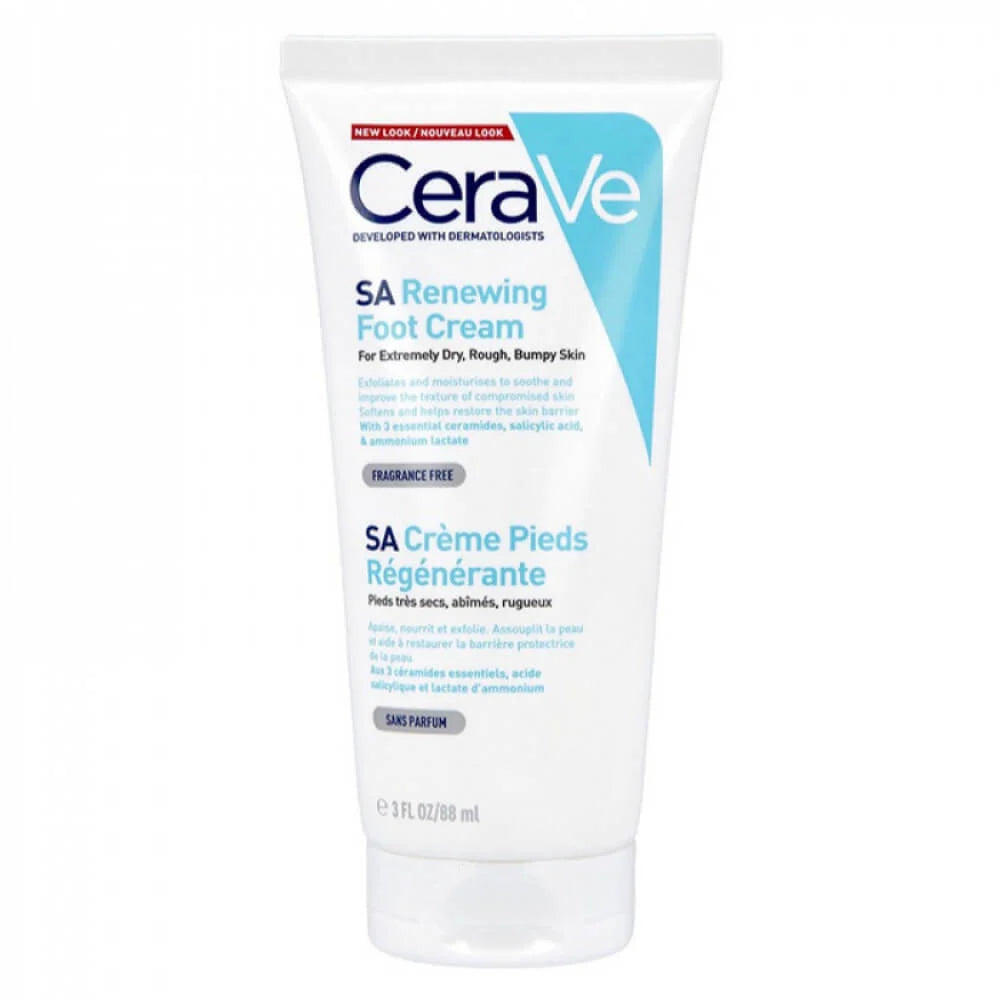 CeraVe SA Renewing Foot Cream 88ml كريم مرطب ومرمم للقدمين