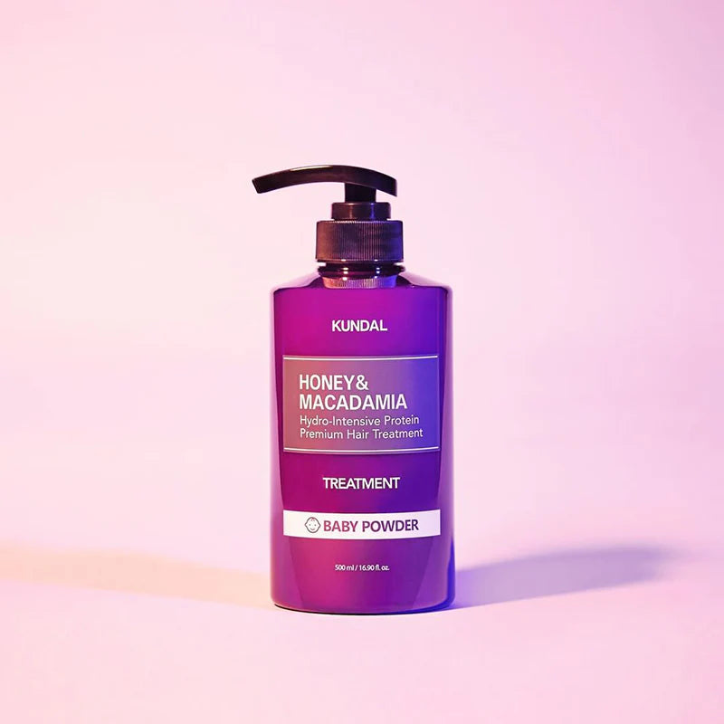 Kundal Honey & Macadamia Baby Powder Hair Treatment 500ml تريتمنت لترطيب الشعر