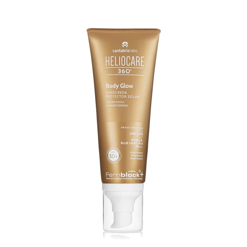 Heliocare 360 Body Glow Spf50+ Oil Gel 100ml واقي شمس للجسم مع لون
