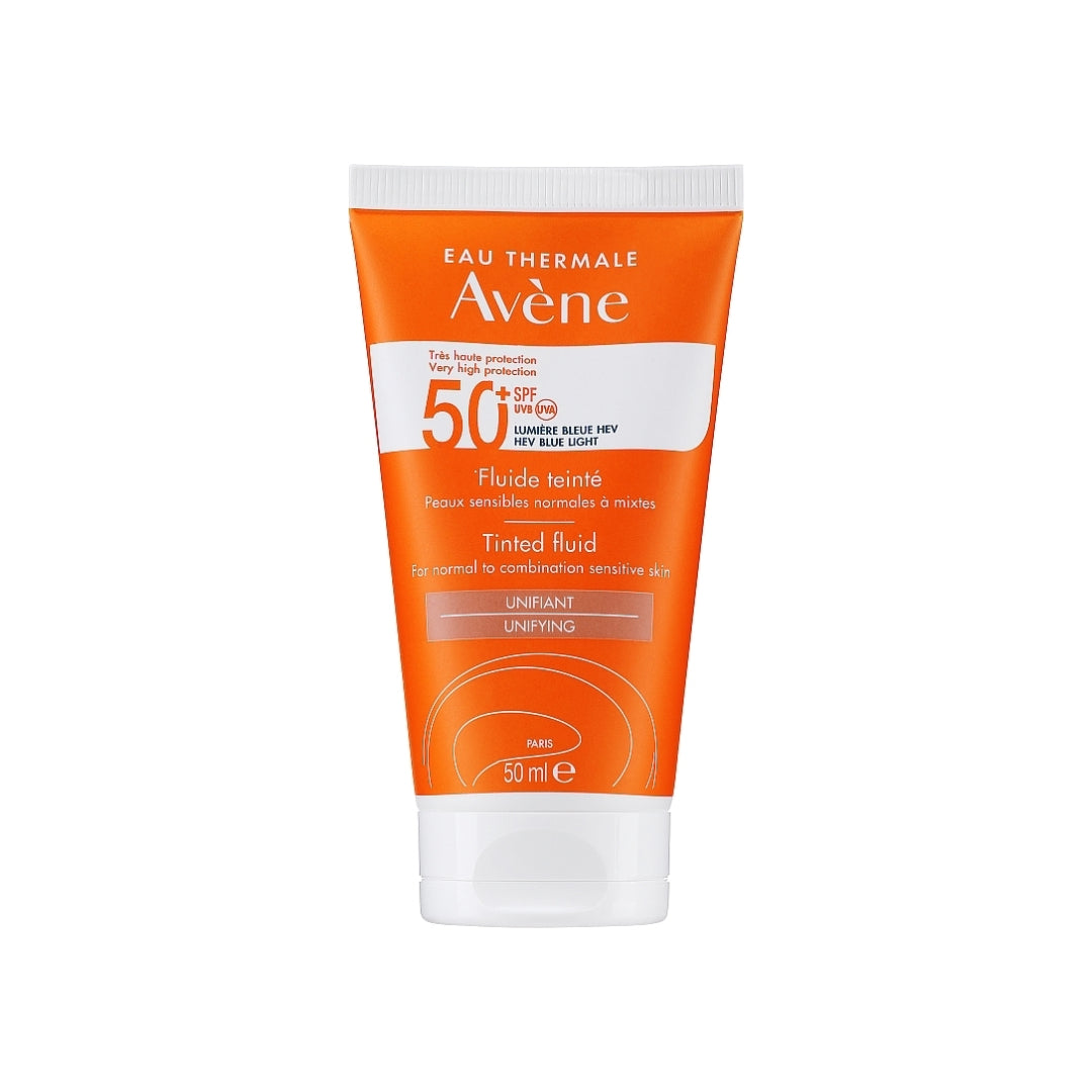 Avene Ultra Light Tinted Spf50+ Fluid 50ml واقي شمس للبشرة الدهنية والمختلطة بلون