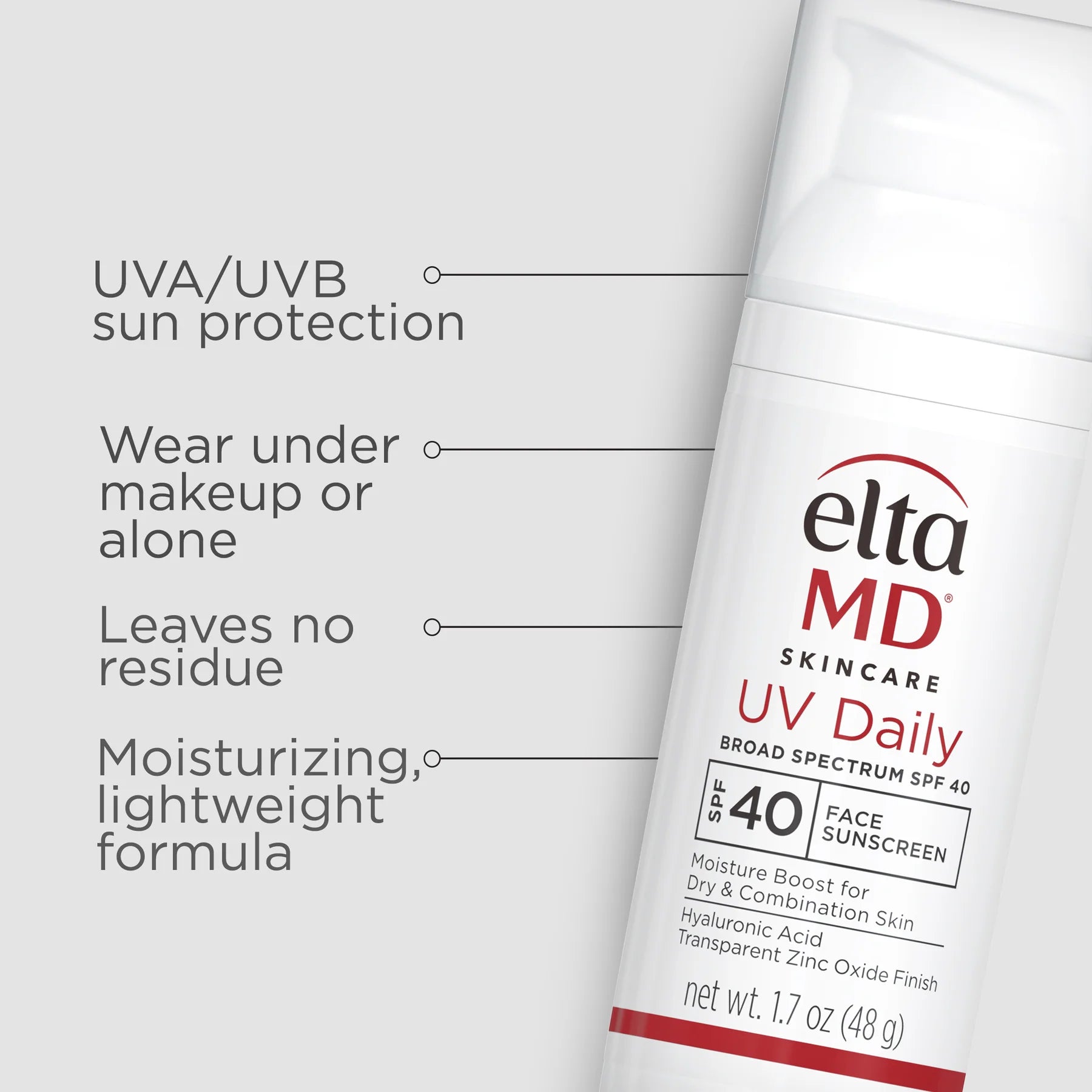 EltaMD UV Daily SPF40 48g واقي شمس للبشرة الجافة