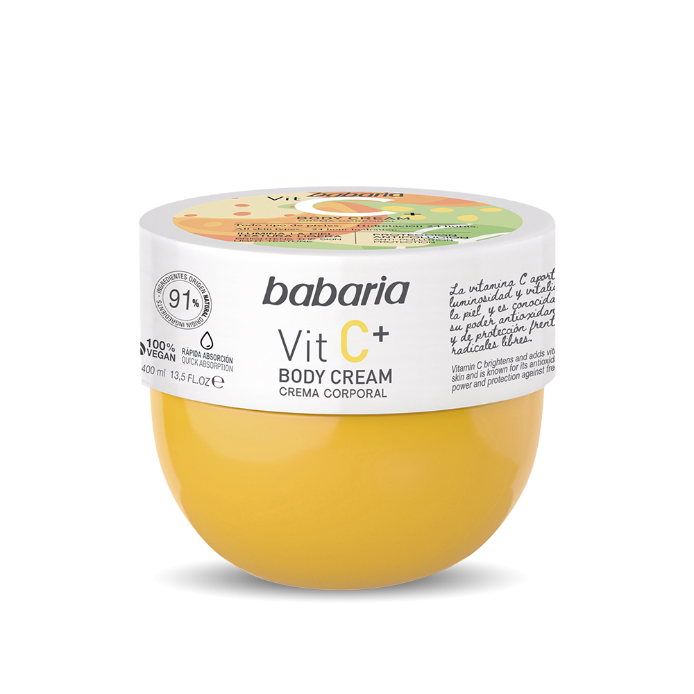 Babaria Vitamin C Body Cream 400ml مرطب و مغذي فيتامين سي للجسم