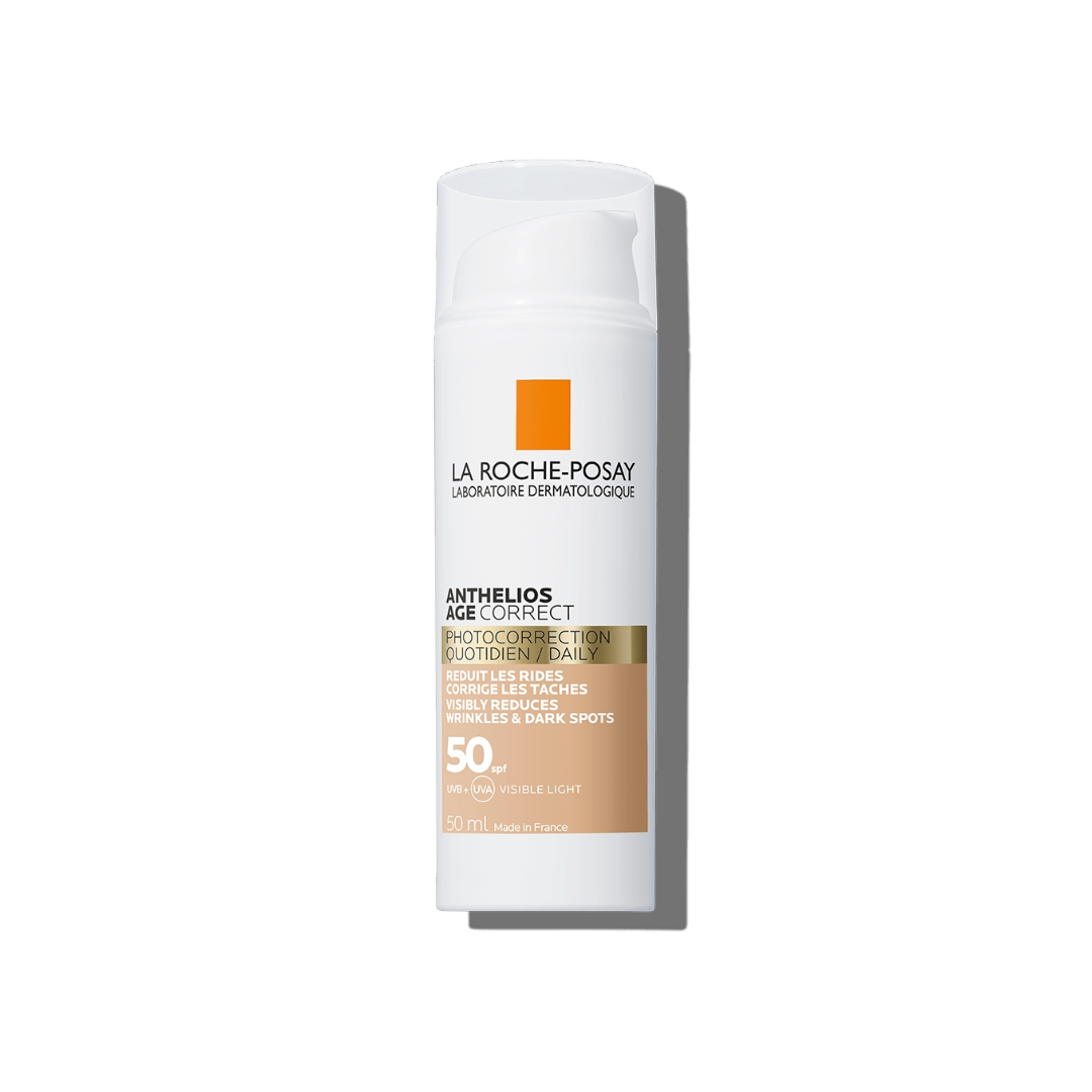 La Roche Posay Anthelios Spf50+ Age Correct Tinted Cream 50ml واقي شمس مع لون ومصحح للتجاعيد