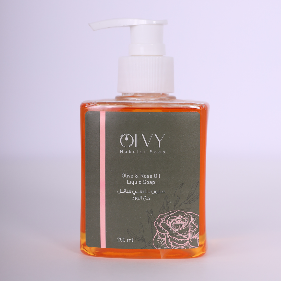 Olvy Olive & Rose Oil Liquid Soap 250ml صابون نابلسي