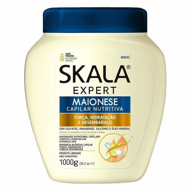 Skala Maionese Capilar 2 in 1 Hair Cream 1000g -Beige كريم المايونيز للشعر المتقصف