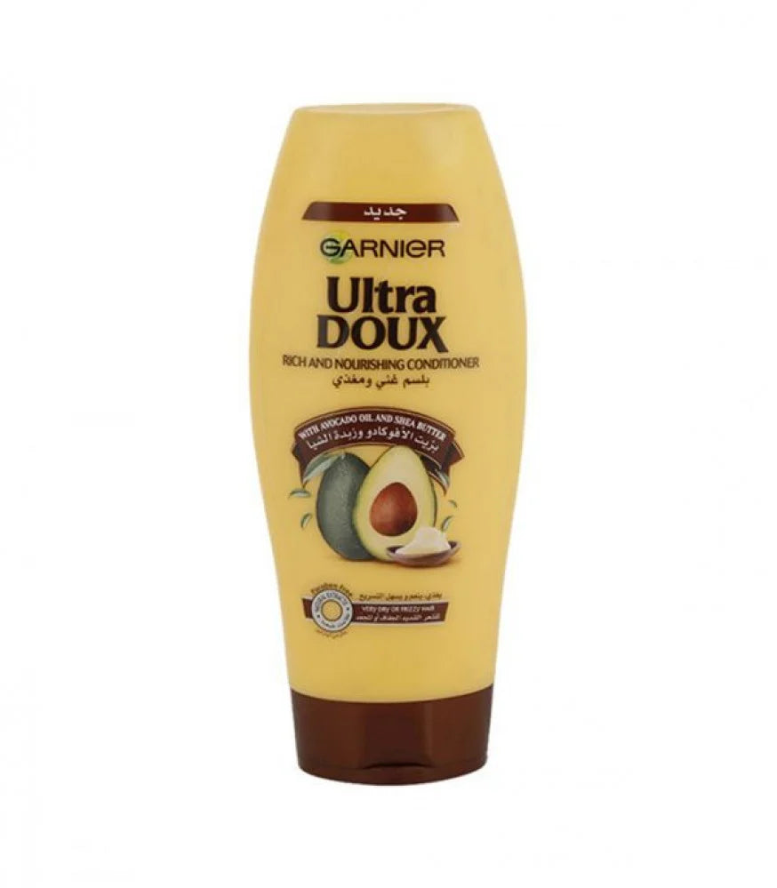 Garnier Ultra Doux Avocado Oil & Shea Butter Conditioner 400ml بلسم بزيت الافوكادو وزبدة الشيا