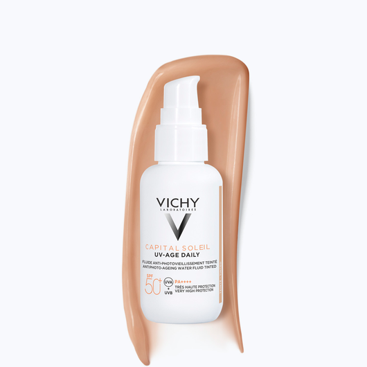 Vichy Capital Soleil UV Age Daily Spf50+ Tinted Fluid 40ml واقي شمس مع لون