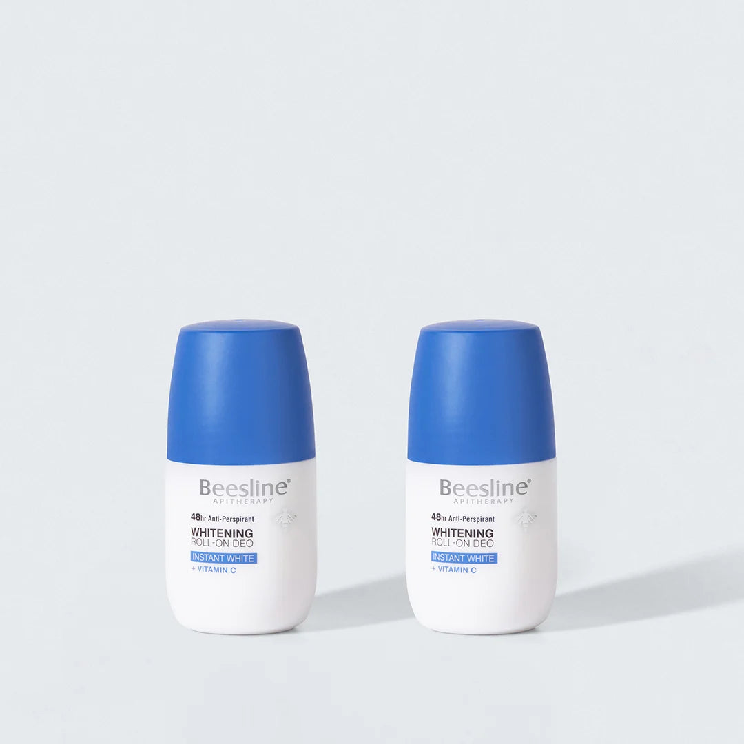 Offer Beesline Instant White Deo Roll On 50ml 2 Pcs مضاد للتعرق