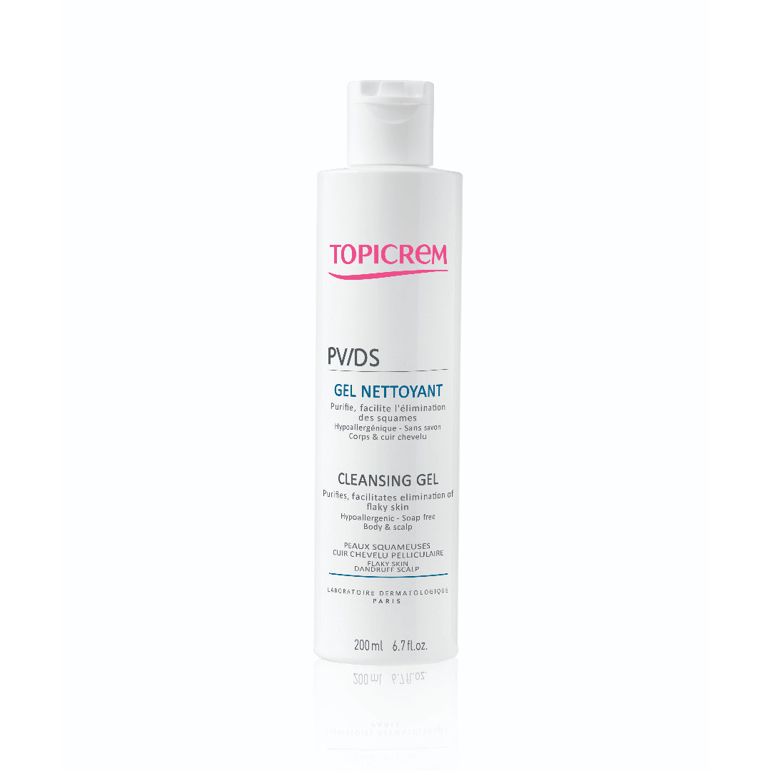 Topicrem PV/DS Cleansing Gel 200ml غسول للجلد المتقشر و فروة الرأس