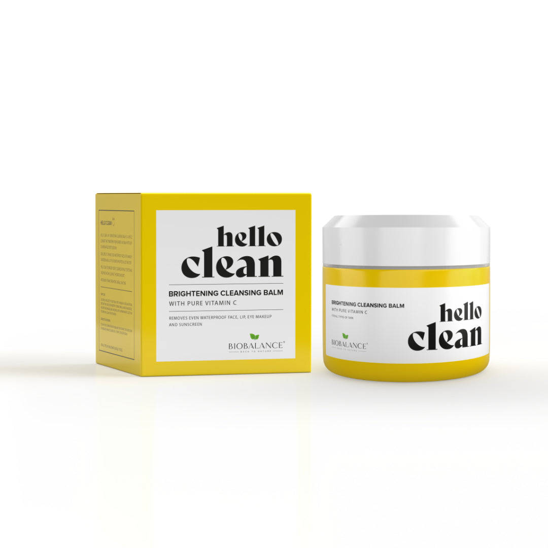 Bio Balance Hello Clean Brightening Cleansing Balm With Pure Vitamin C 100ml بلسم منظف مفتح بفيتامين سي