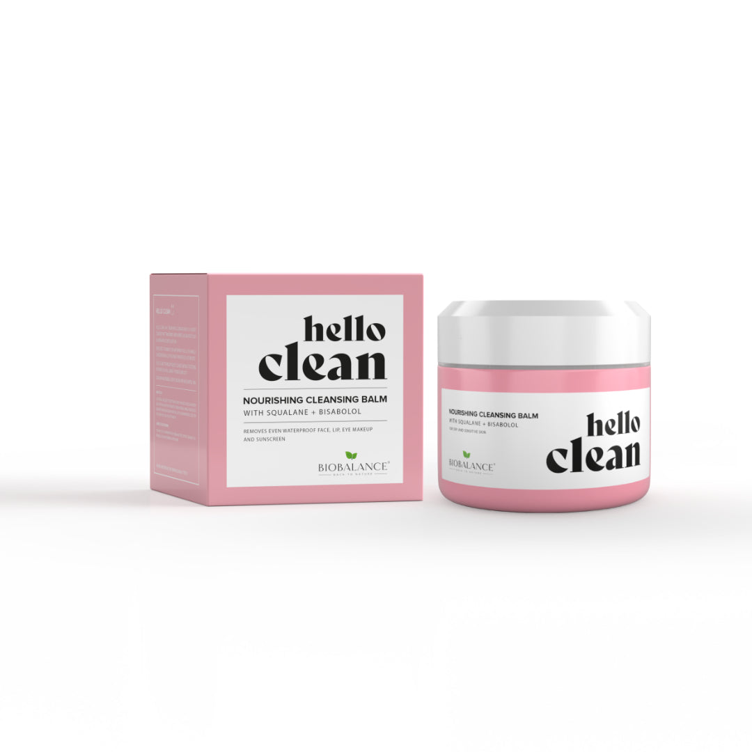 Bio Balance Hello Clean Nourishing Cleansing Balm With Squalane + Bisabolol 100ml بلسم منظف للبشرة الجافة الحساسة