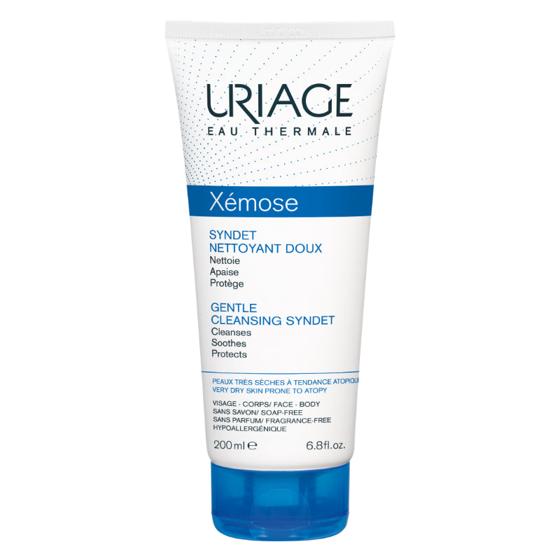 Uriage Xemose Gentle Cleansing Syndet 200ml جلّ كريمي منظّف للبشرة شديدة الجفاف