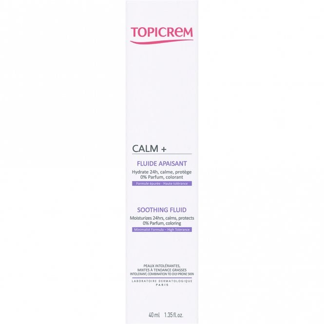 Topicrem Calm+ Soothing Fluid 40ml مرطب للبشرة الدهنية والمختلطة