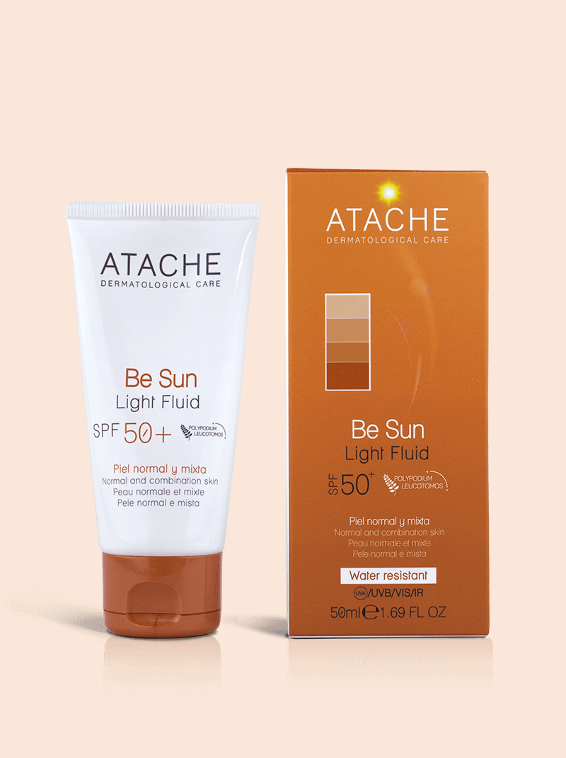 Atache Be Sun Spf50+ Light Fluid 50ml واقي شمس للبشرة العادية والمختلطة