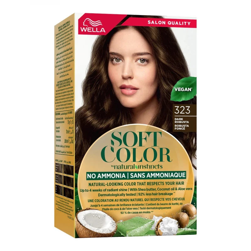 Wella Soft Color (323-Dark Robusta) بني روبوستا داكن