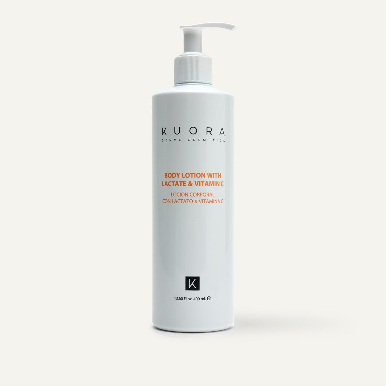 Kuora Lactate &amp; Vit C Body Lotion 400ml لوشن مرطب ومهدئ للجسم