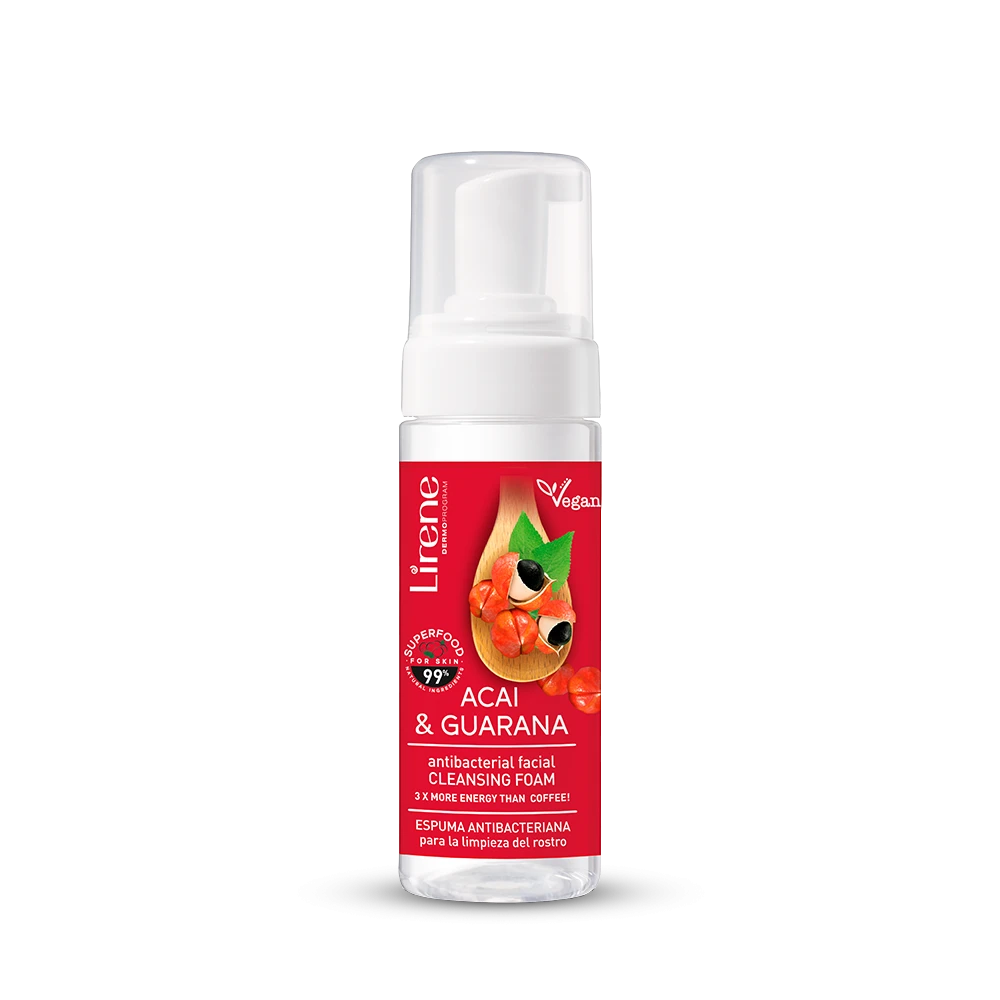 Lirene Acai &amp; Guarana Cleansing Foam 150ml رغوة لتنظيف البشرة