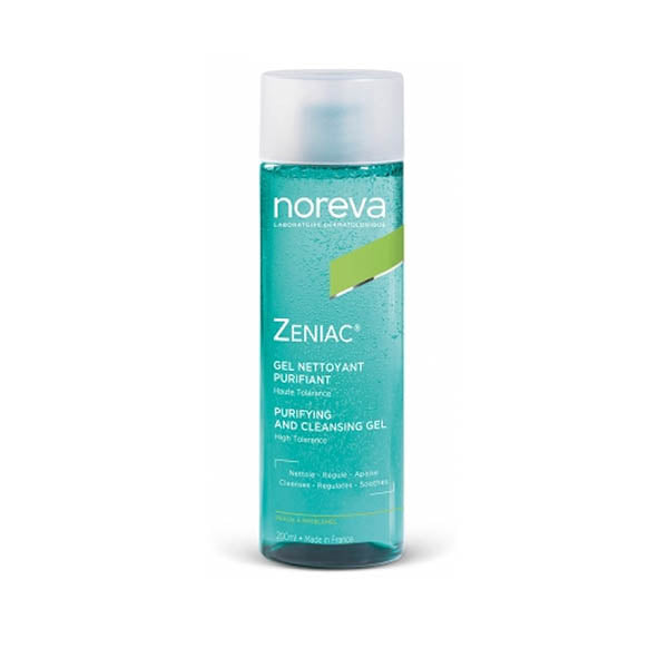 Noreva Zeniac Purifying Cleansing Gel 200ml غسول جل للبشرة الدهنية المعرضة لحب الشباب