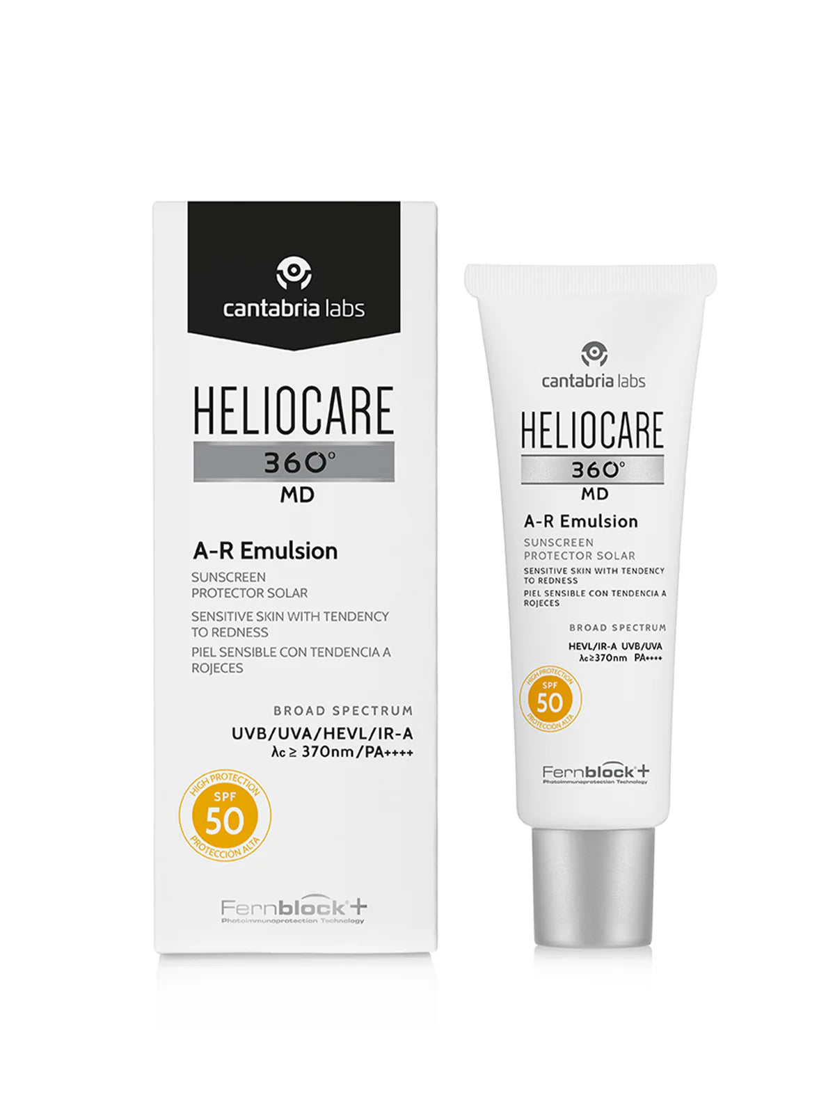 Heliocare 360 Md Spf50+ AR Emulsion 50ml واقي شمس للبشرة الحساسة المعرضة للاحمرار