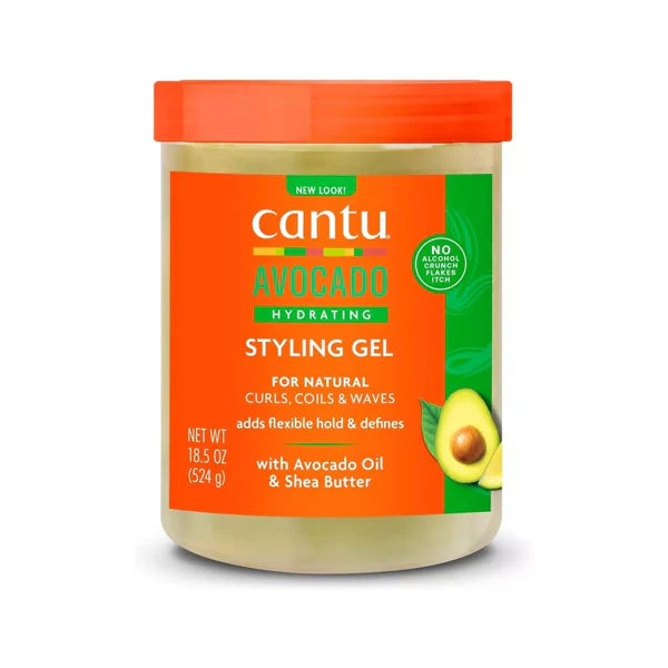 Cantu Avocado Hydrating Styling Gel 524g جل الترطيب بالأفوكادو