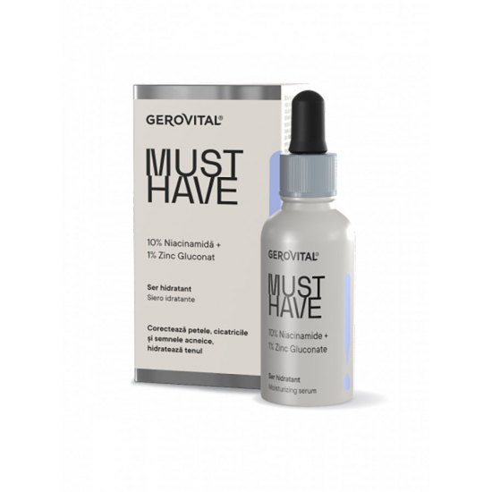 Gerovital Must Have Moisturizing Serum 30ml سيروم مصحح للبقع والندبات وعلامات حب الشباب