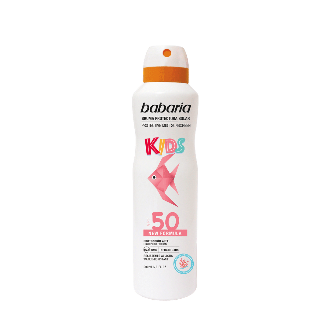 Babaria Kids Spf50 Mist 200ml رذاذ واقي شمس للأطفال