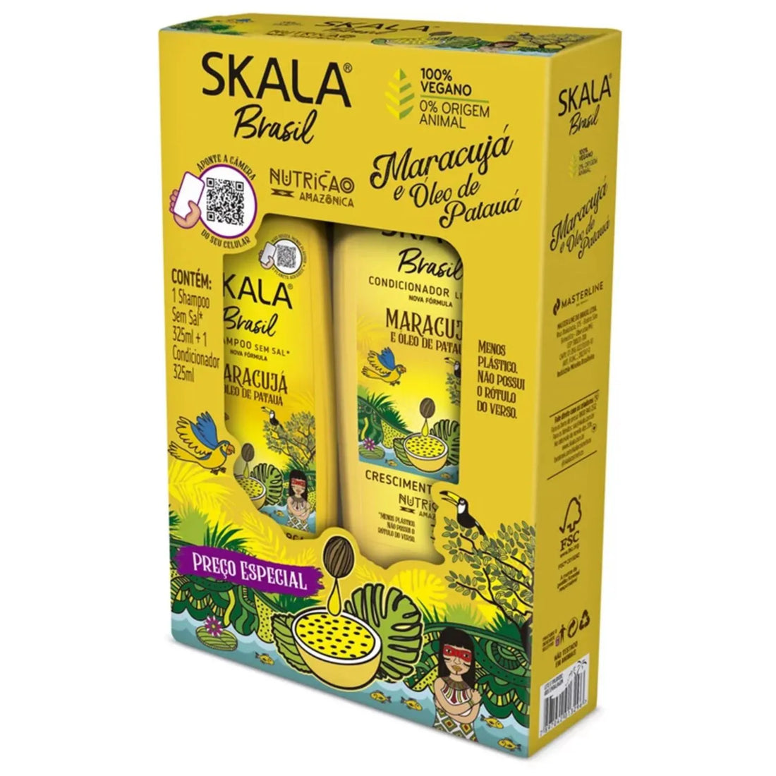 Skala Maracuja E Oleo Kit ( Shampoo &amp; Conditioner) بكج للعناية بالشعر للتغذية والترطيب