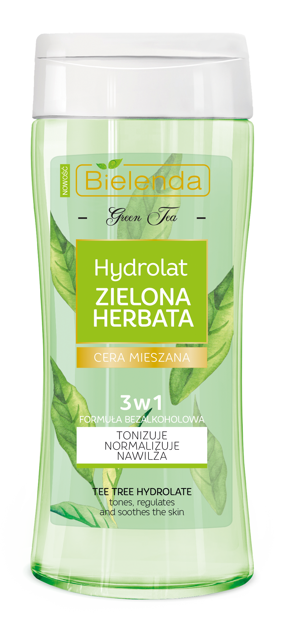 Bielenda Green Tea 3 In 1 Hydrolate Toner 200ml تونر بالشاي الاخضر للبشرة الدهنية