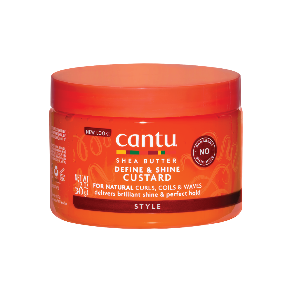 Cantu Shea Butter Define &amp; Shine Custard 340g كريم بزبدة الشيا لتجديد وتلميع الشعر