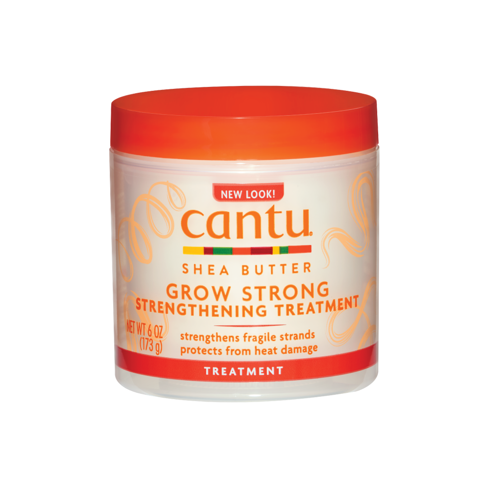 Cantu Shea Butter Grow Strong Strengthening Treatment 173g كريم العلاج الشعر التالف والجاف