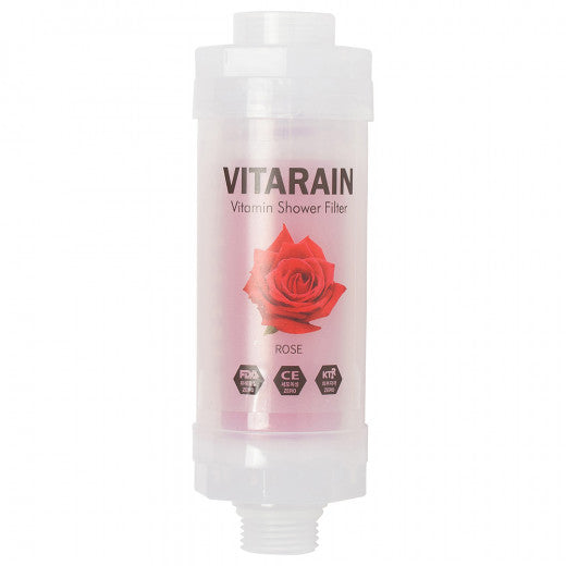 Vitarain Korean Vitamin Shower Filter -Rose فلتر الاستحمام لتنقية المياه بالورد