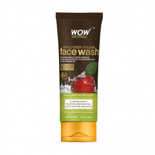 Wow Apple Cider Vinegar Face Wash 100ml غسول الوجه بخل التفاح