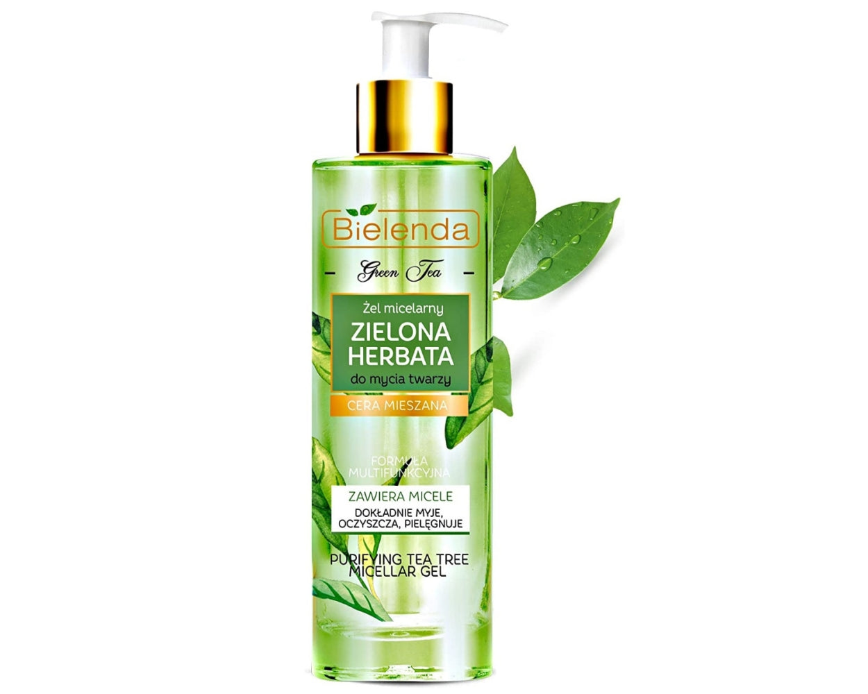 Bielenda Green Tea Micellar Cleansing Gel 200g غسول الشاي الأخضر للبشرة الدهنية