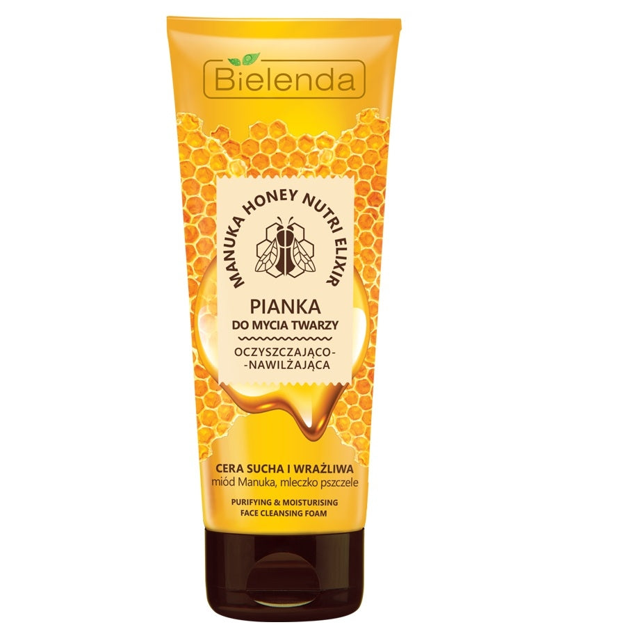 Bielenda Manuka Honey Foam Cleanser 175g غسول رغوي بعسل المانوكا للبشرة الجافة والحساسة